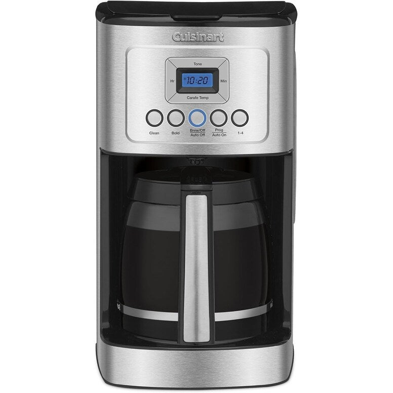 14-Cup Stainless Steel Coffee Maker, Glass Carafe, Fully Automatic, Brew Strength Control