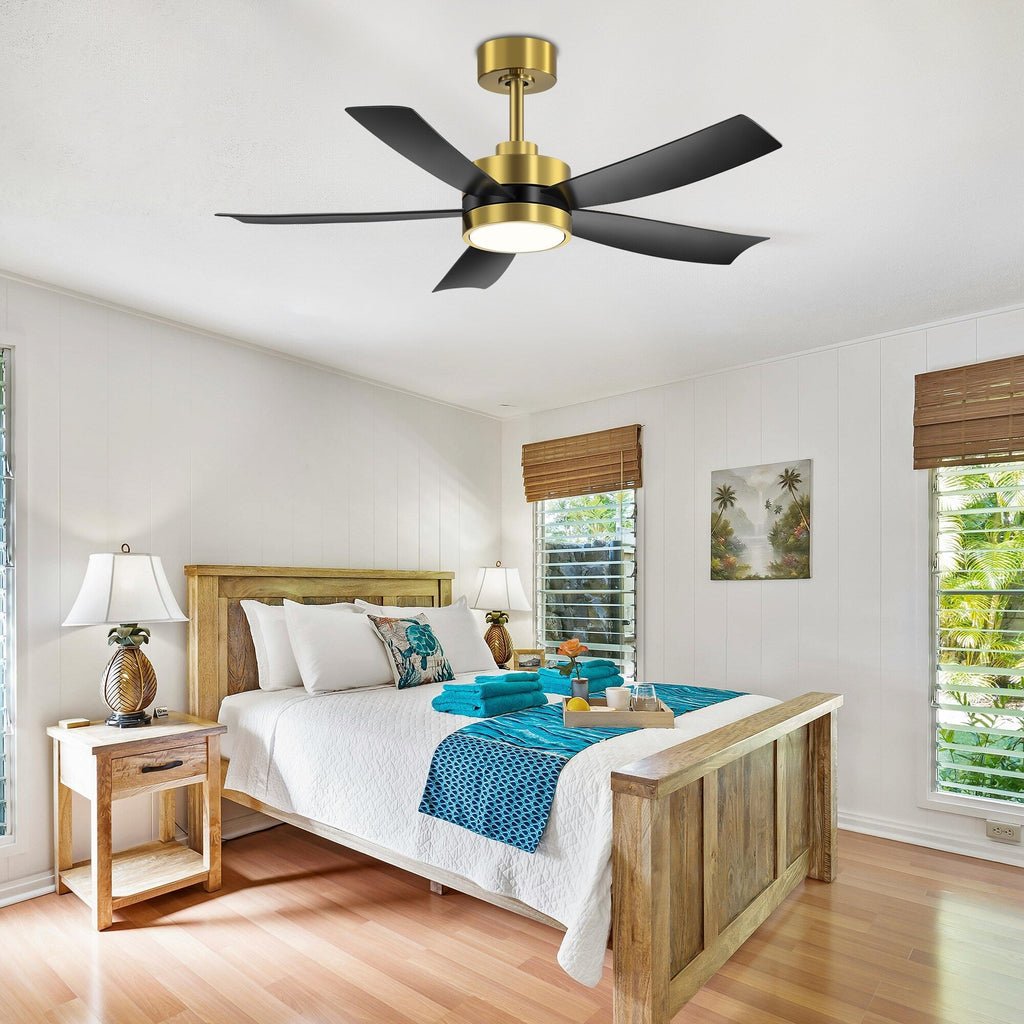 Breezary 65/52/42 5-Blade LED Ceiling Fan with Light Kit and Remote
