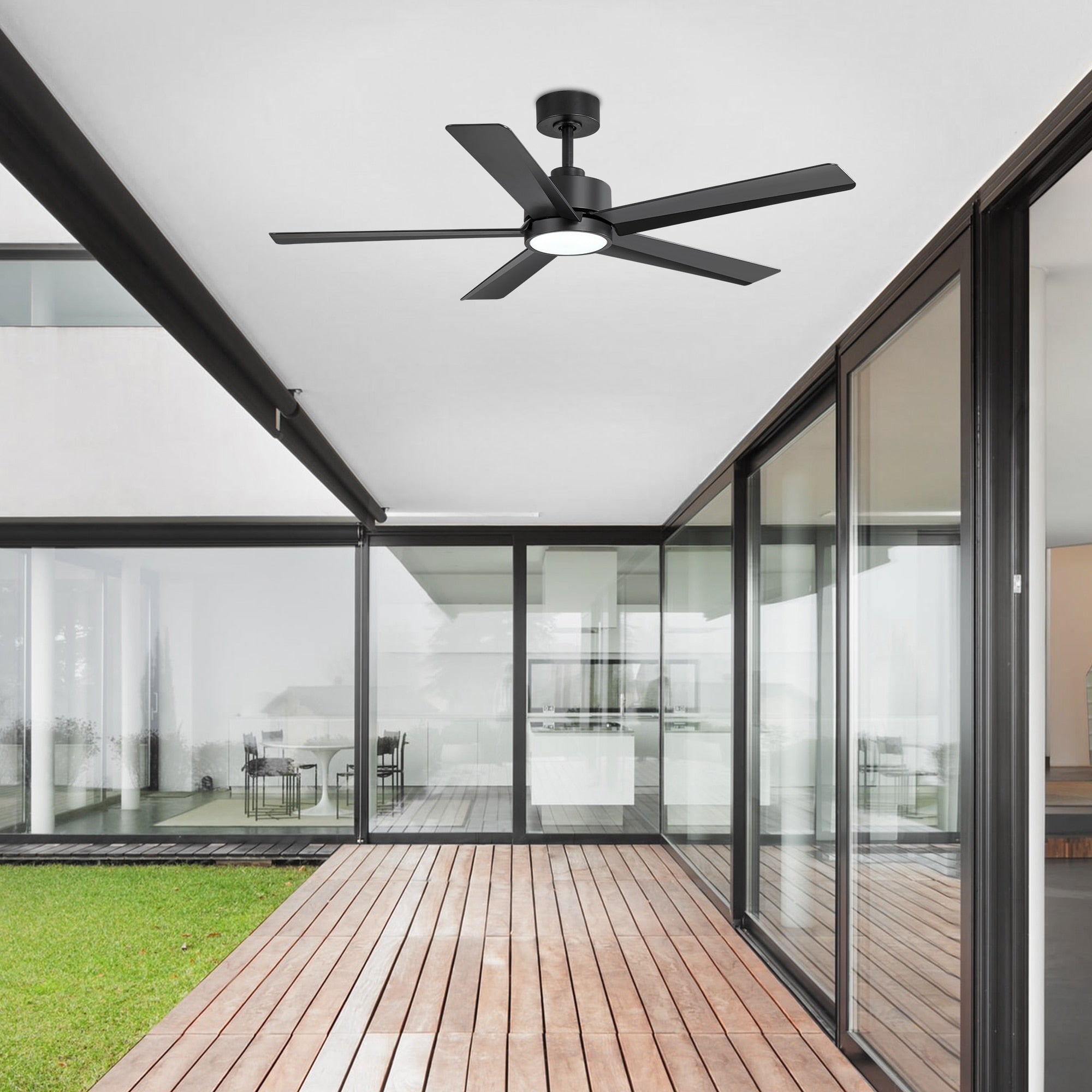 Breezary 65/52/42 5-Blade LED Ceiling Fan with Light Kit and Remote