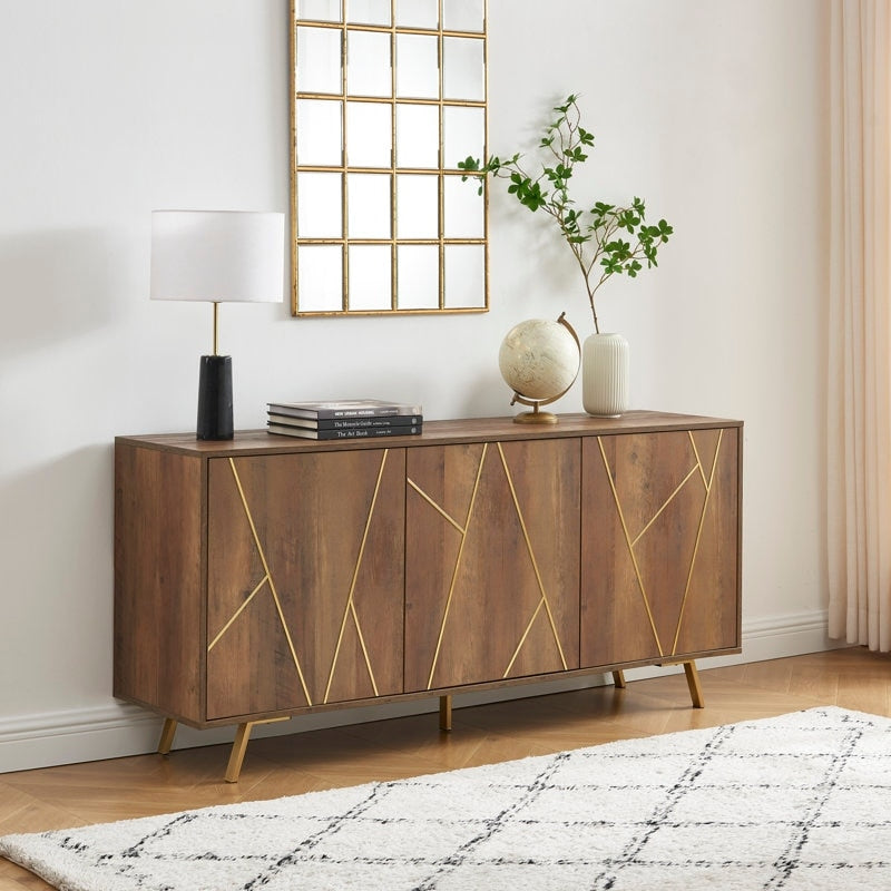 63'' W Wood Buffets and Sideboards Storage Cabinet