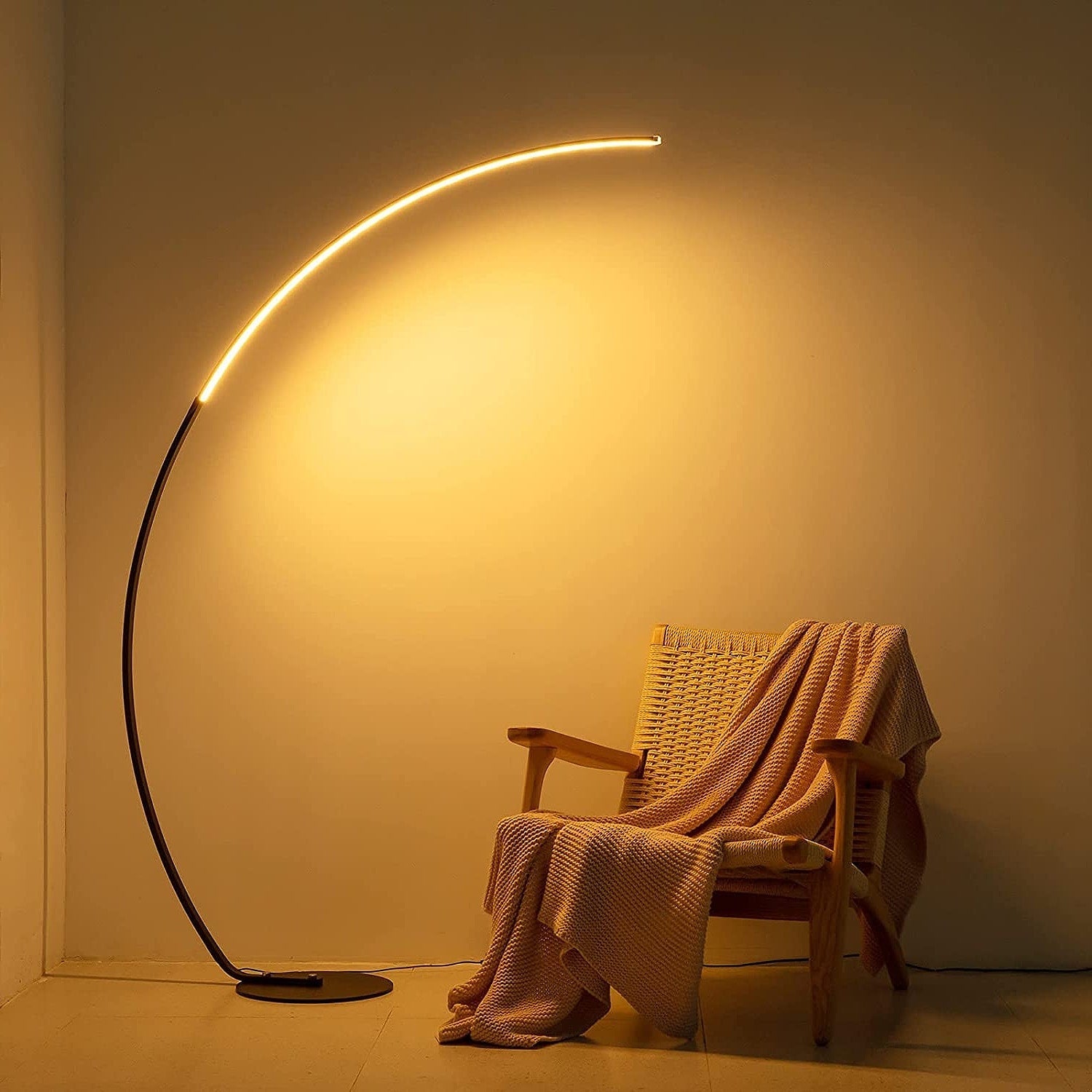 69 Dimmable LED Arched/Arc Floor Lamp - RGBW - N/A