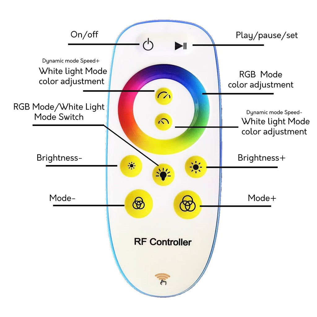 69 Dimmable LED Arched/Arc Floor Lamp - RGBW - N/A