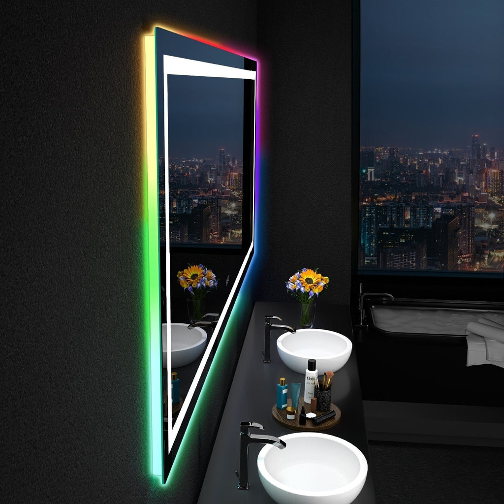 Anti-Fog RGB Backlit & LED Frontlit Bathroom Mirror