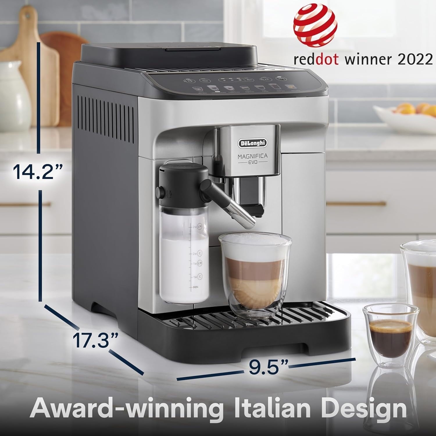 Automatic Espresso Machine with Auto Frother, Built-in Grinder, ECAM29084SB
