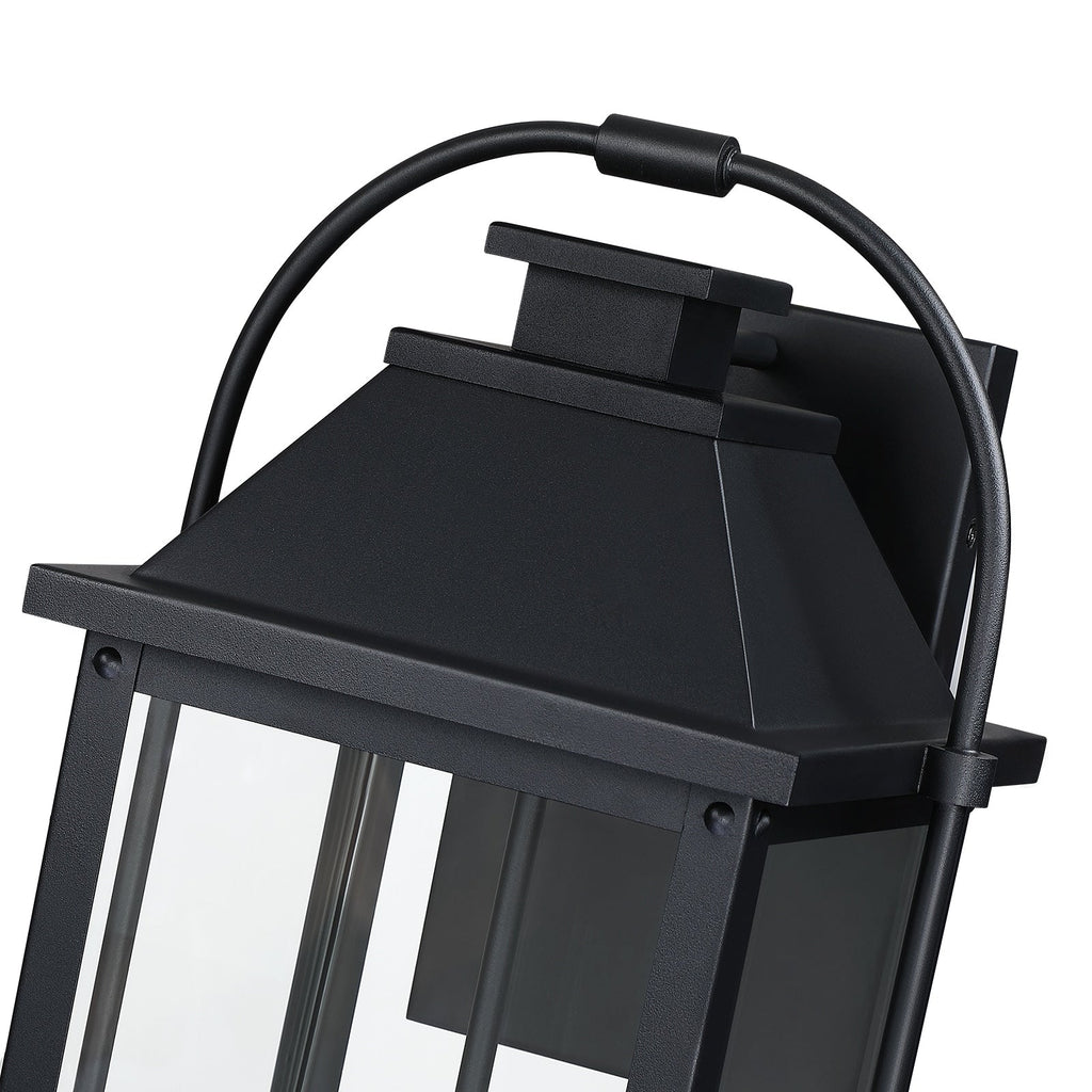 Brits Black Outdoor Wall Lantern Sconce Light