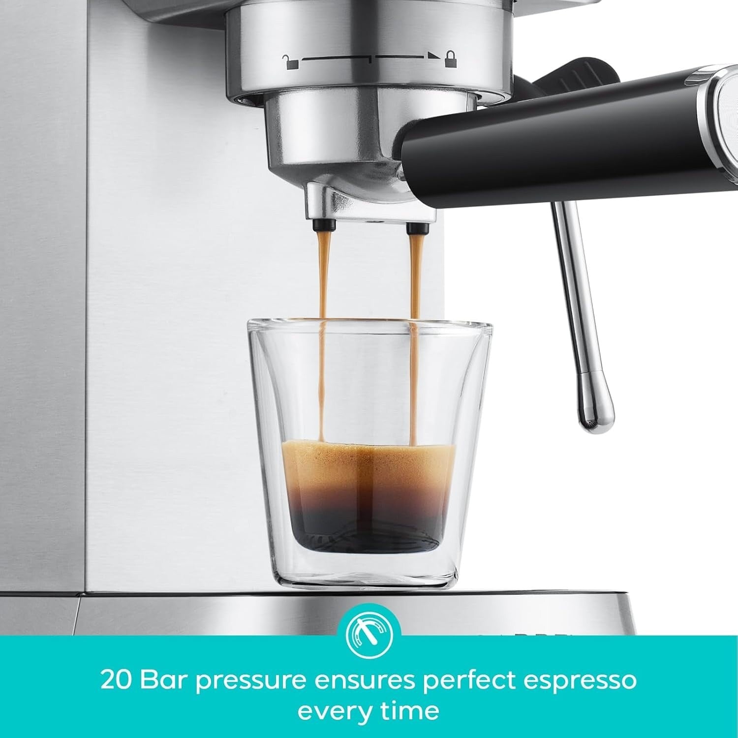 CASABREWS CM5418Basic 20-Bar Espresso Machine W/ Milk Frothing for Home