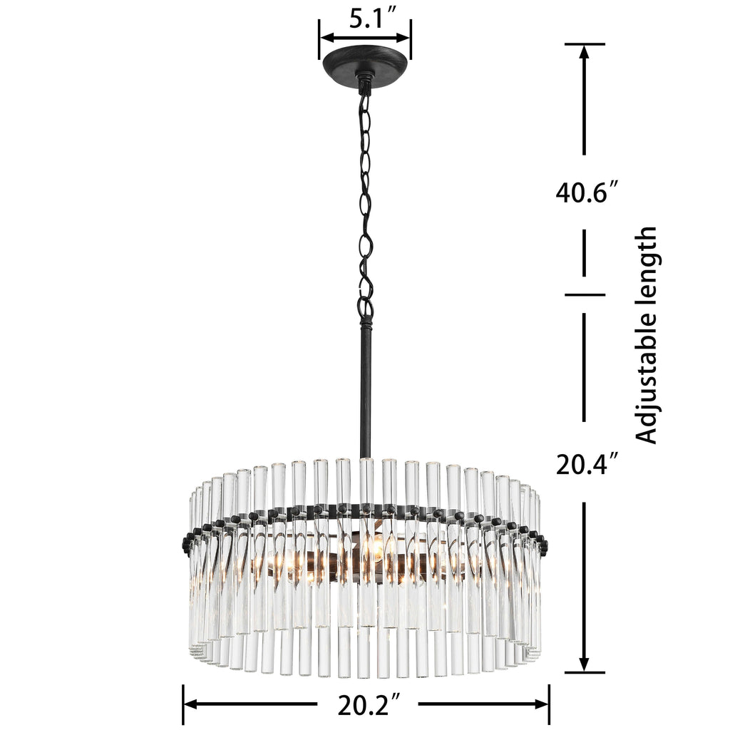 Casandra 5-light Crystal Chandelier