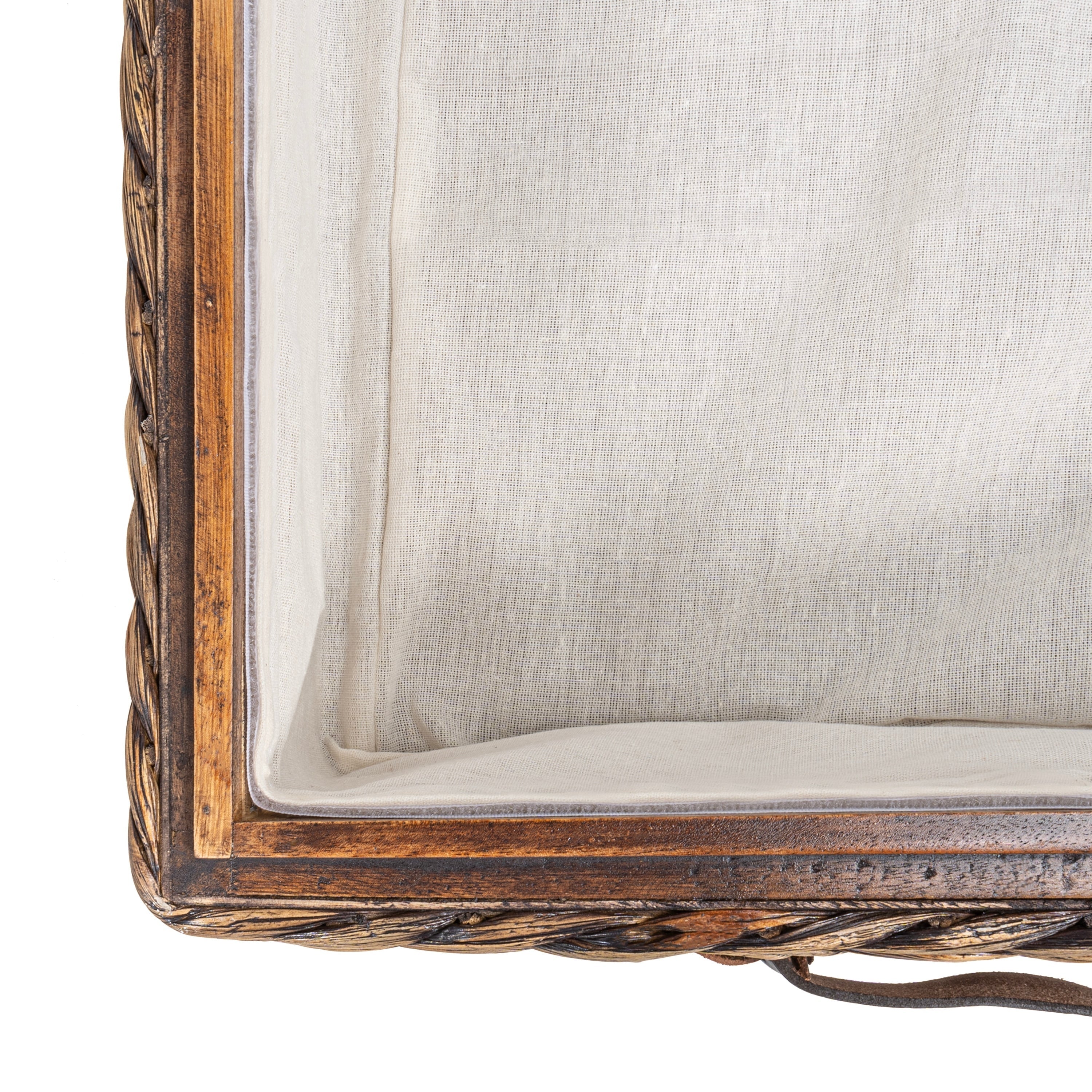 happimess Hyacinth/Wood Underbed Storage Bin with Wheels & Handles