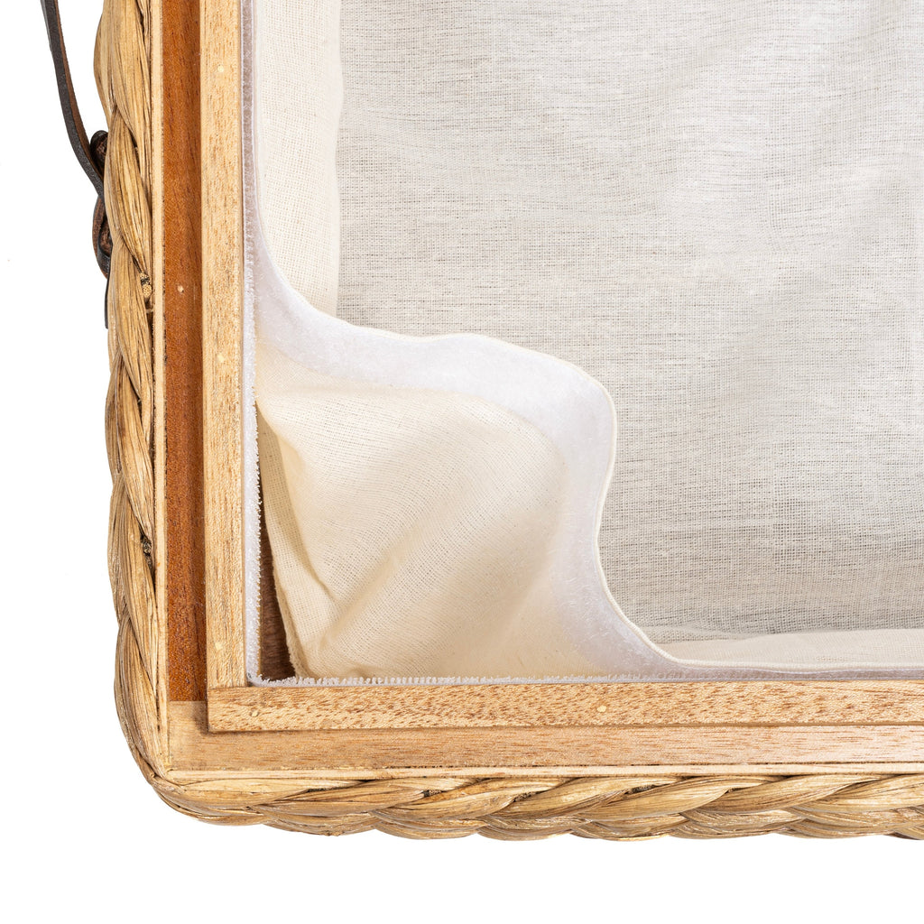 happimess Hyacinth/Wood Underbed Storage Bin with Wheels & Handles