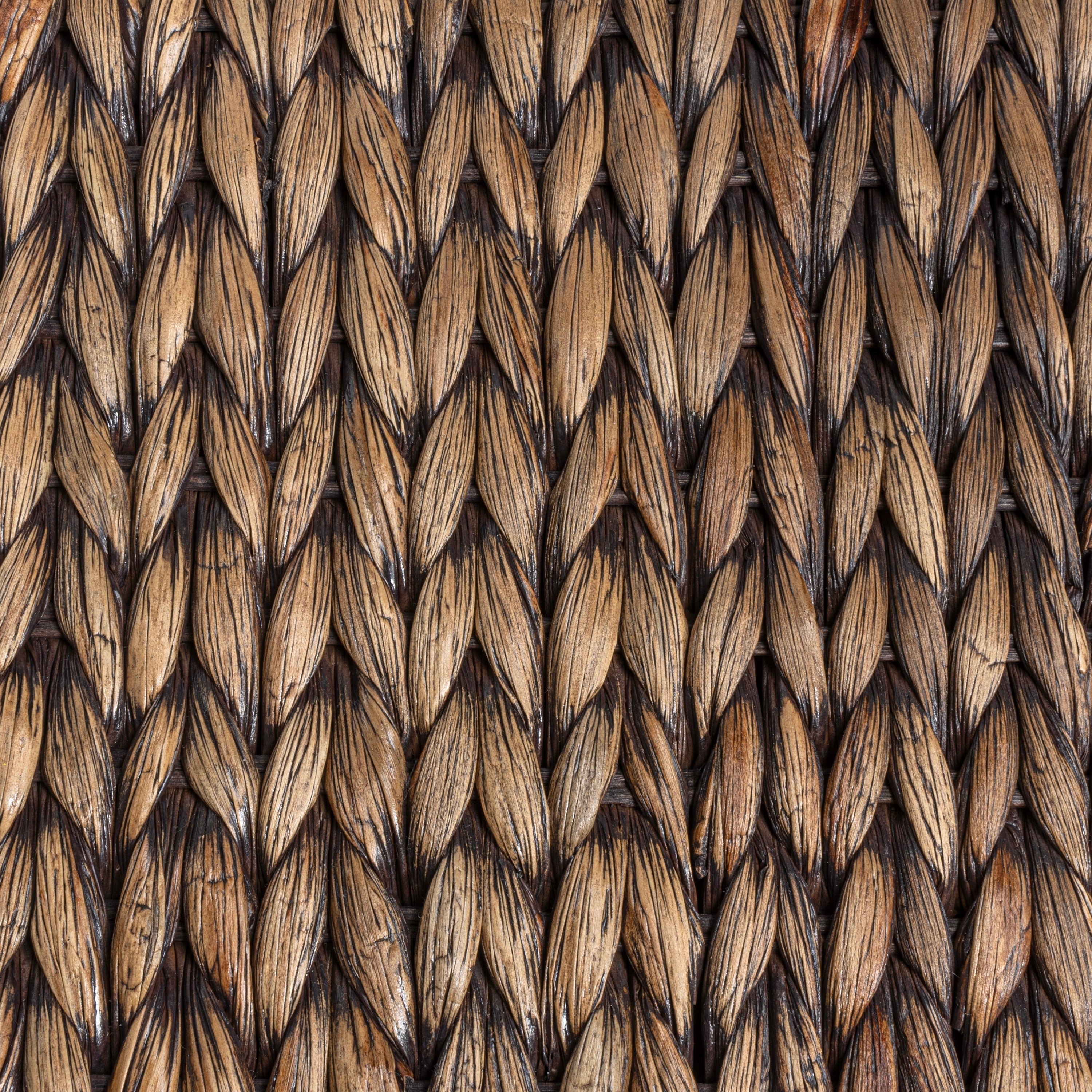 happimess Hyacinth/Wood Underbed Storage Bin with Wheels & Handles