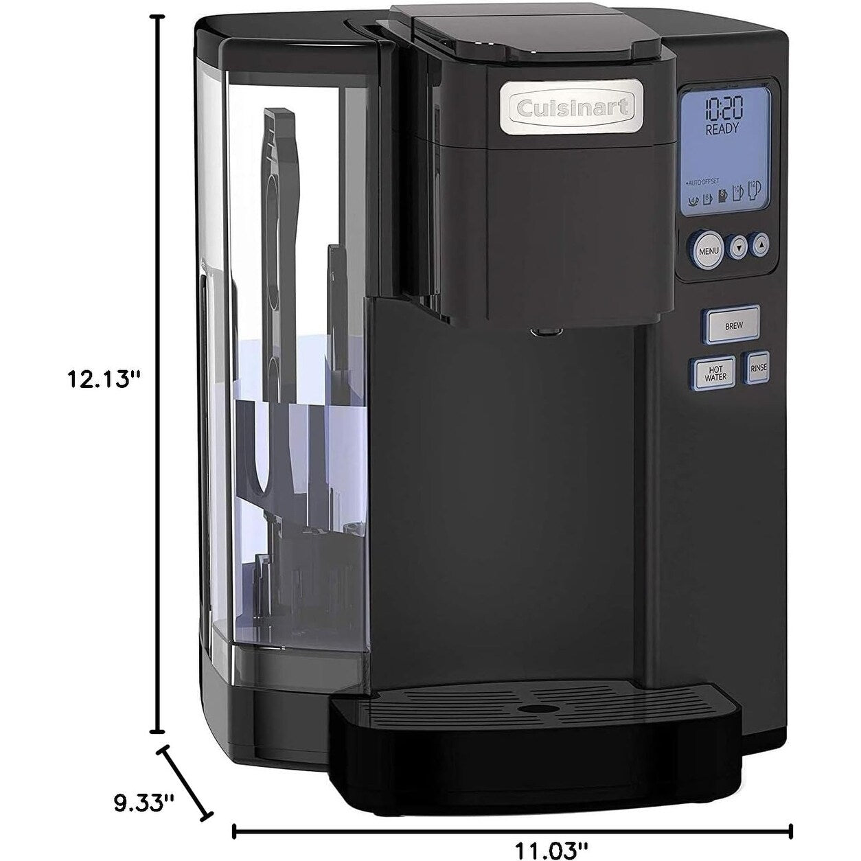 Cuisinart Single Serve Coffee Maker, 72oz, Programmable, Steel
