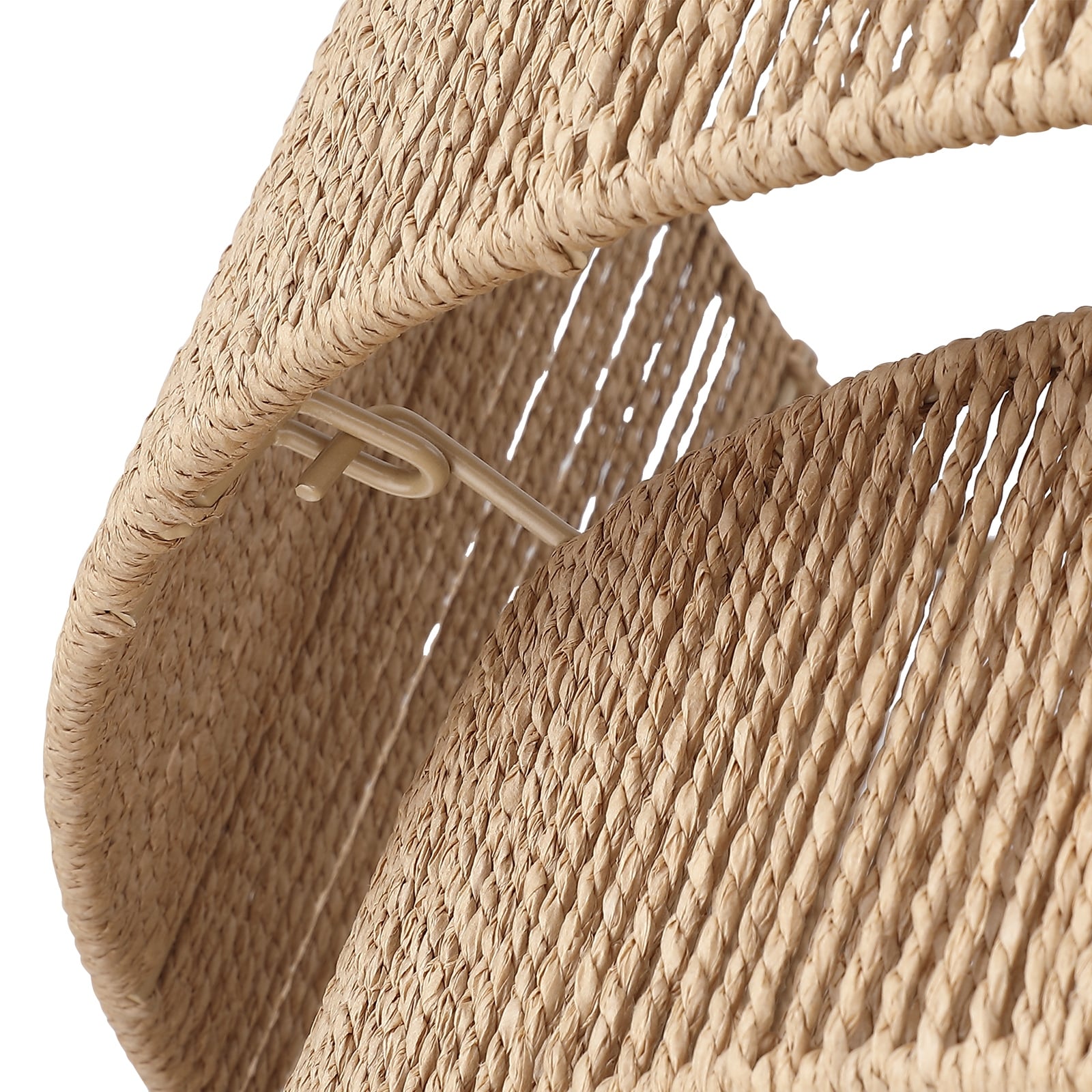 Cynthia 4-Light Natural Rattan Drum Chandelier Light - 22''W