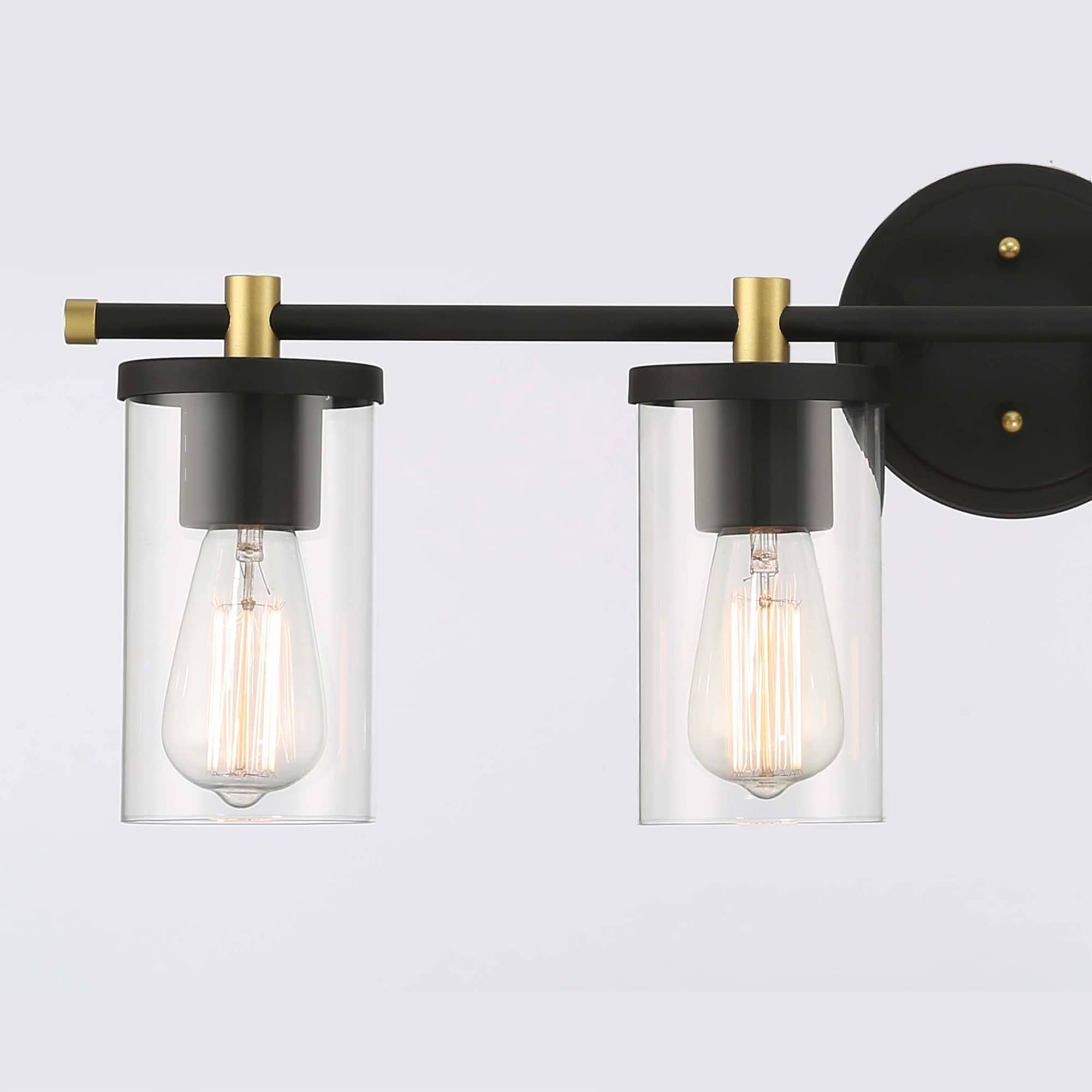 Decatur 6-light Modern Farmhouse Black/ Gold Bathroom Vanity Light with UL Certified