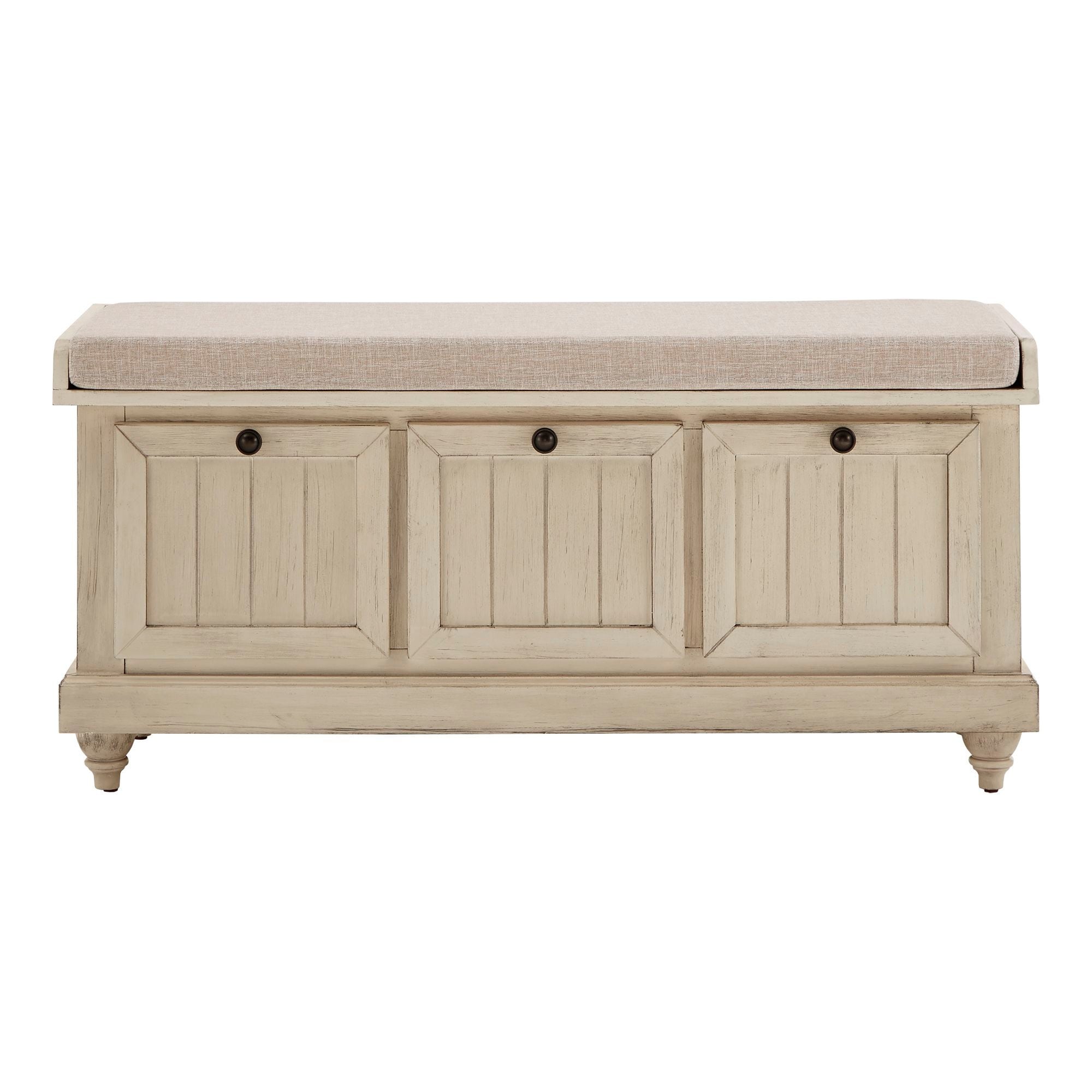 Granger Storage Bench with Linen Seat Cushion by iNSPIRE Q Classic