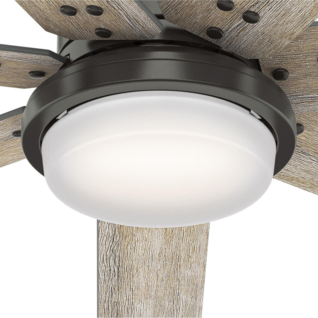 Hunter WiFi Whittington Ceiling Fan with LED Light, Handheld Remote - Windmill - Industrial, Farmhouse, Rustic - SMART FAN!