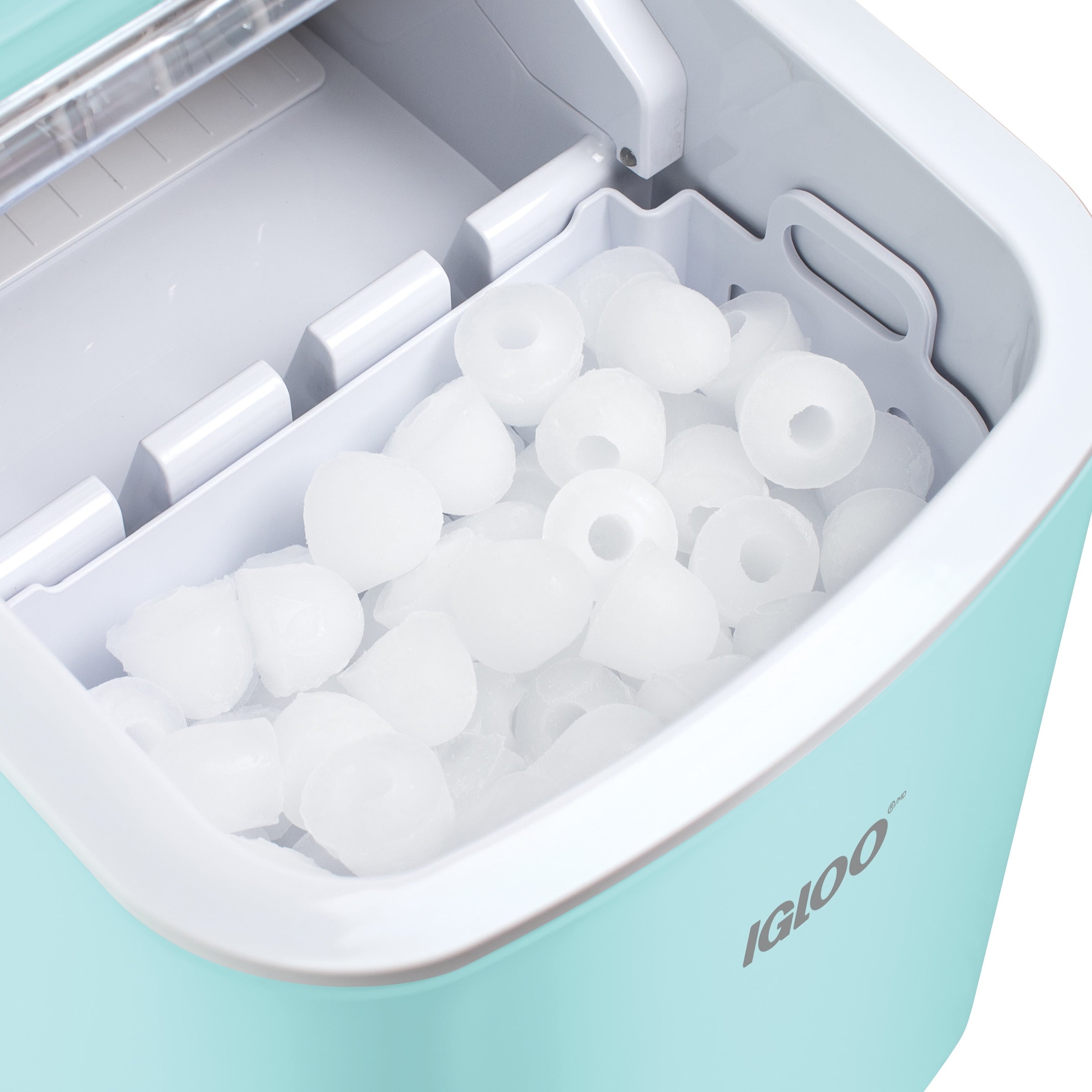 Igloo 26-Pound Automatic Self-Cleaning Portable Countertop Ice Maker Machine With Handle, Aqua