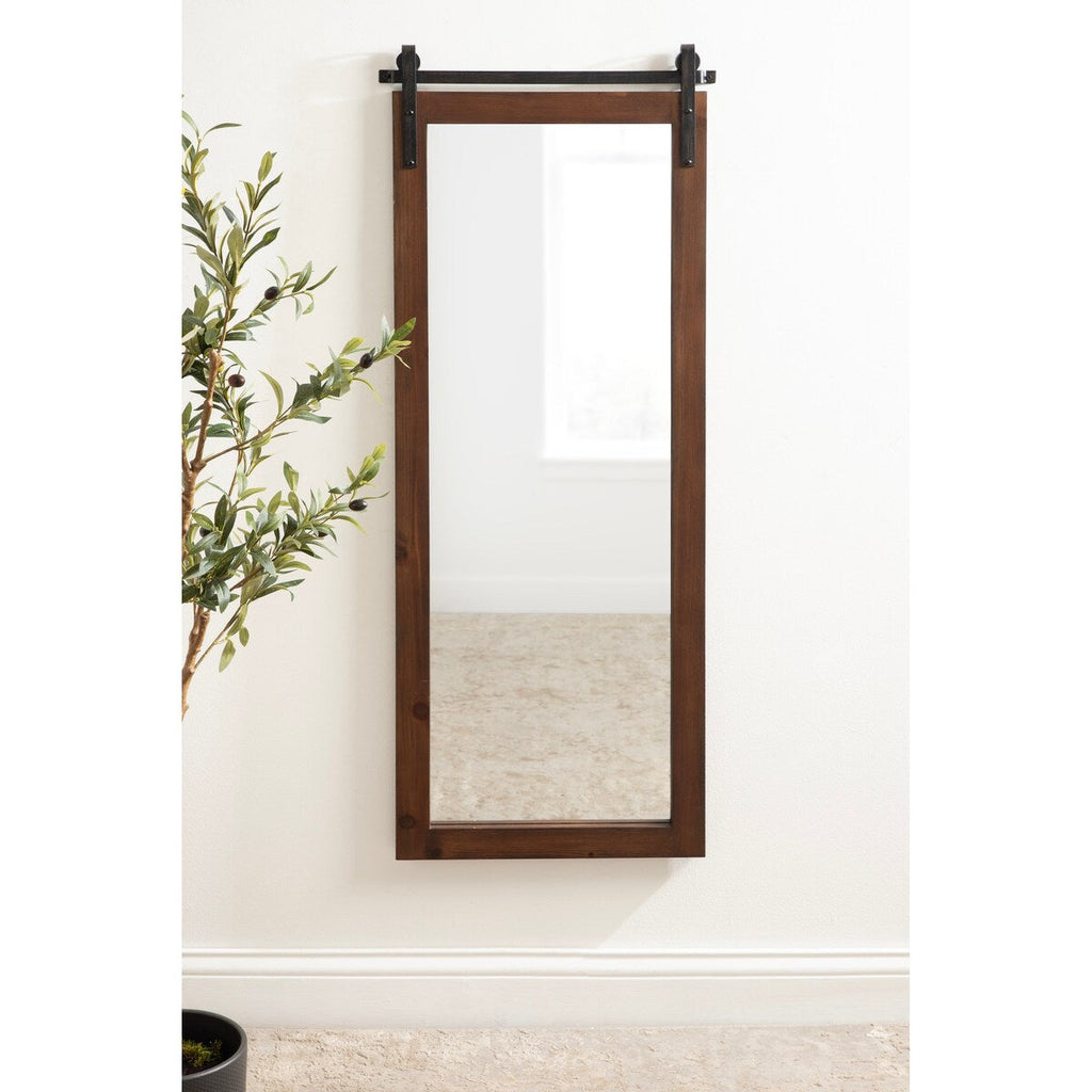 Kate and Laurel Cates Rustic Rectangular Wall Mirror