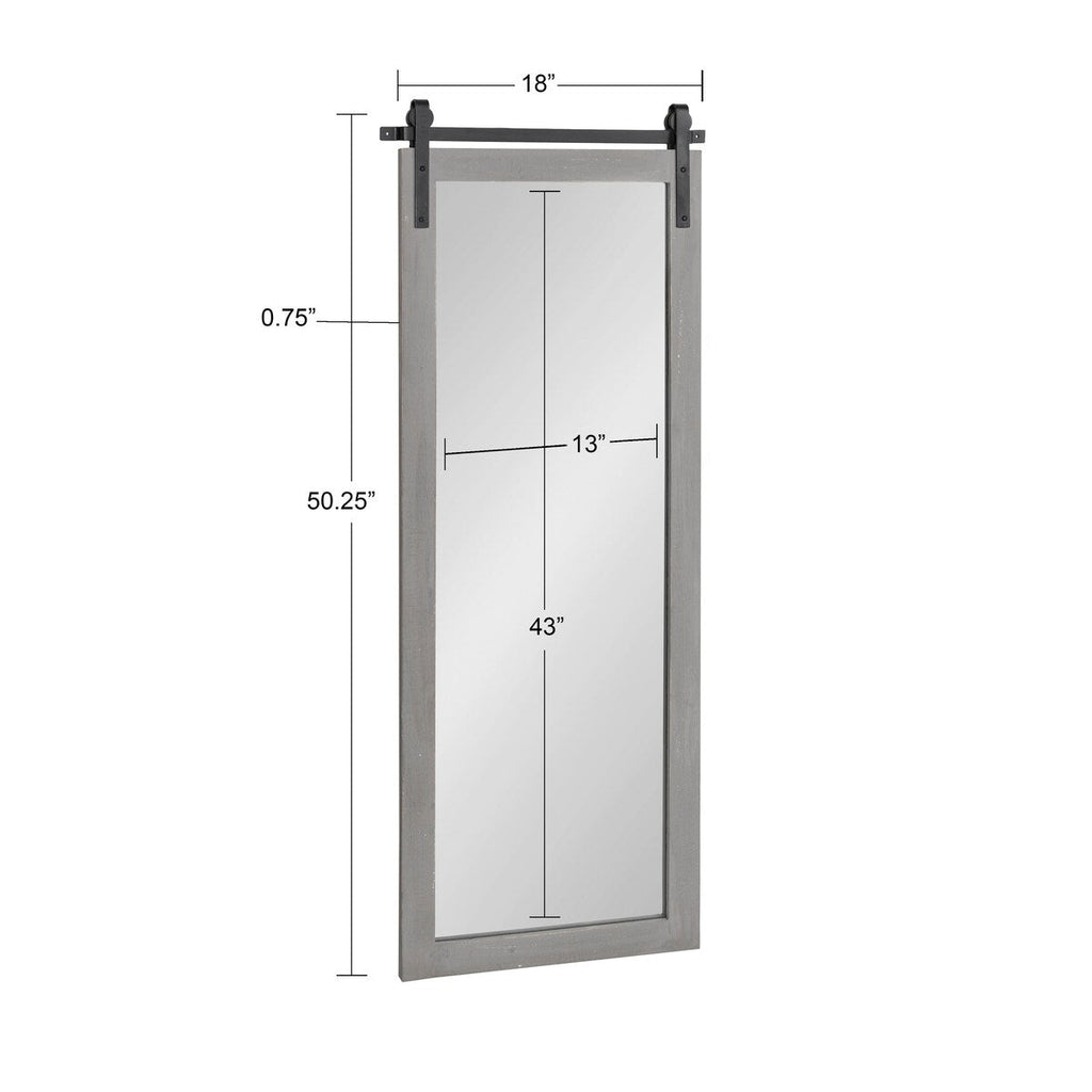 Kate and Laurel Cates Rustic Rectangular Wall Mirror