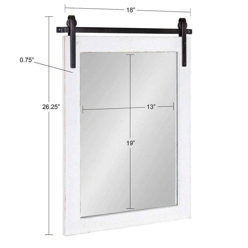 Kate and Laurel Cates Rustic Rectangular Wall Mirror