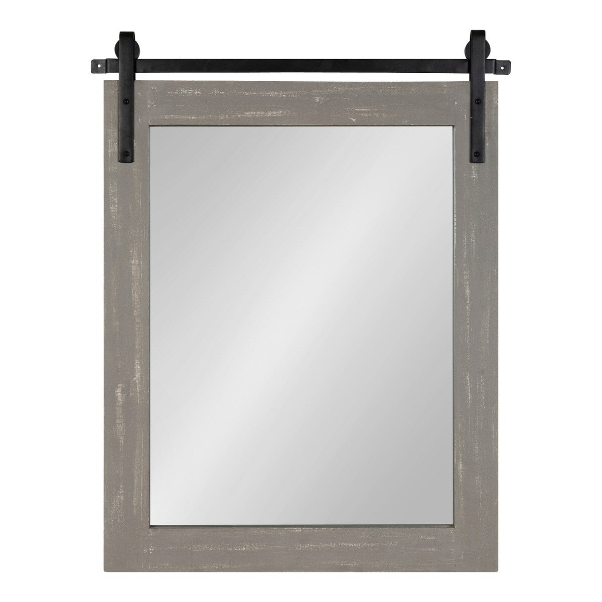 Kate and Laurel Cates Rustic Rectangular Wall Mirror