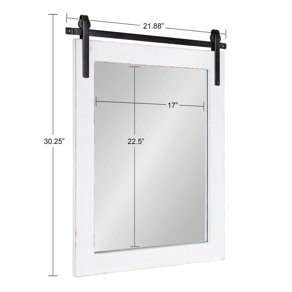Kate and Laurel Cates Rustic Rectangular Wall Mirror