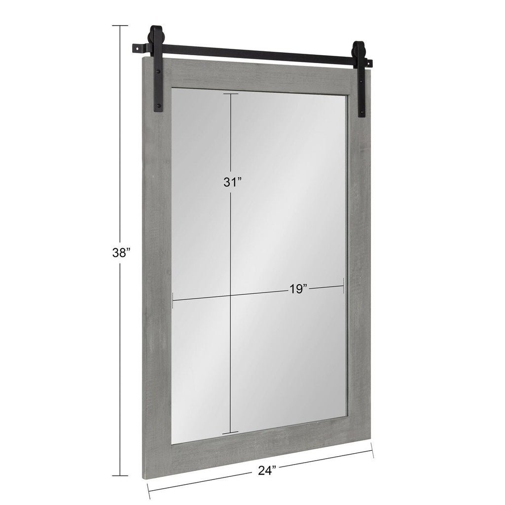 Kate and Laurel Cates Rustic Rectangular Wall Mirror