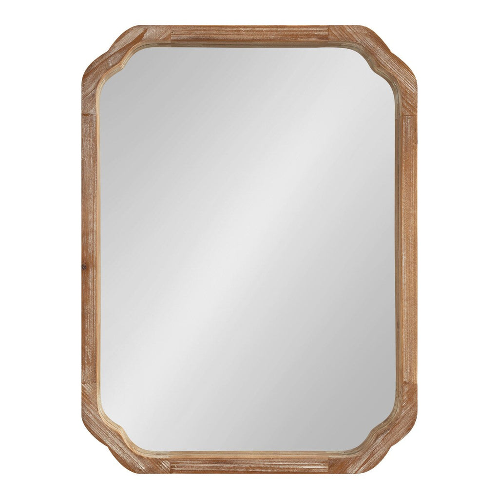 Kate and Laurel Marston Square Wood Wall Mirror