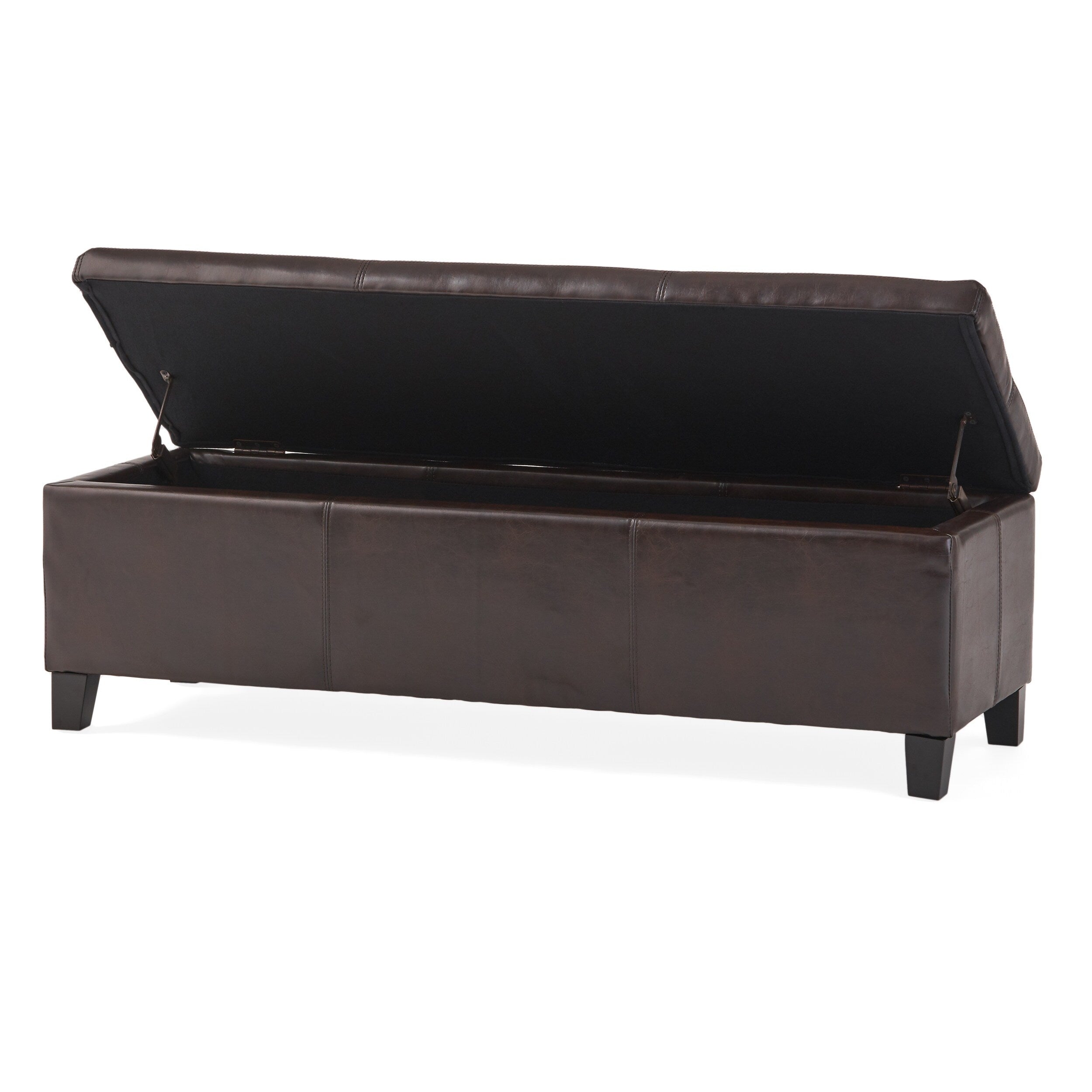 Lucinda Faux Leather Storage Bench by Christopher Knight Home - 51.25 L x 17.50 W x 16.25 H