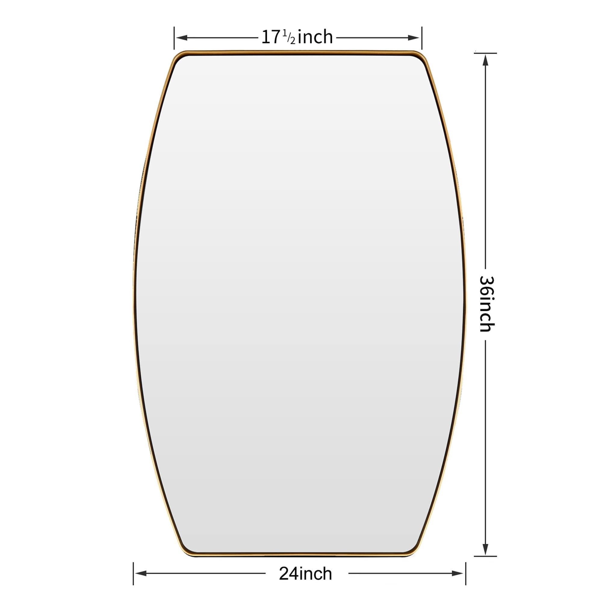 MacLuu Oblong Metal Wall Mirror