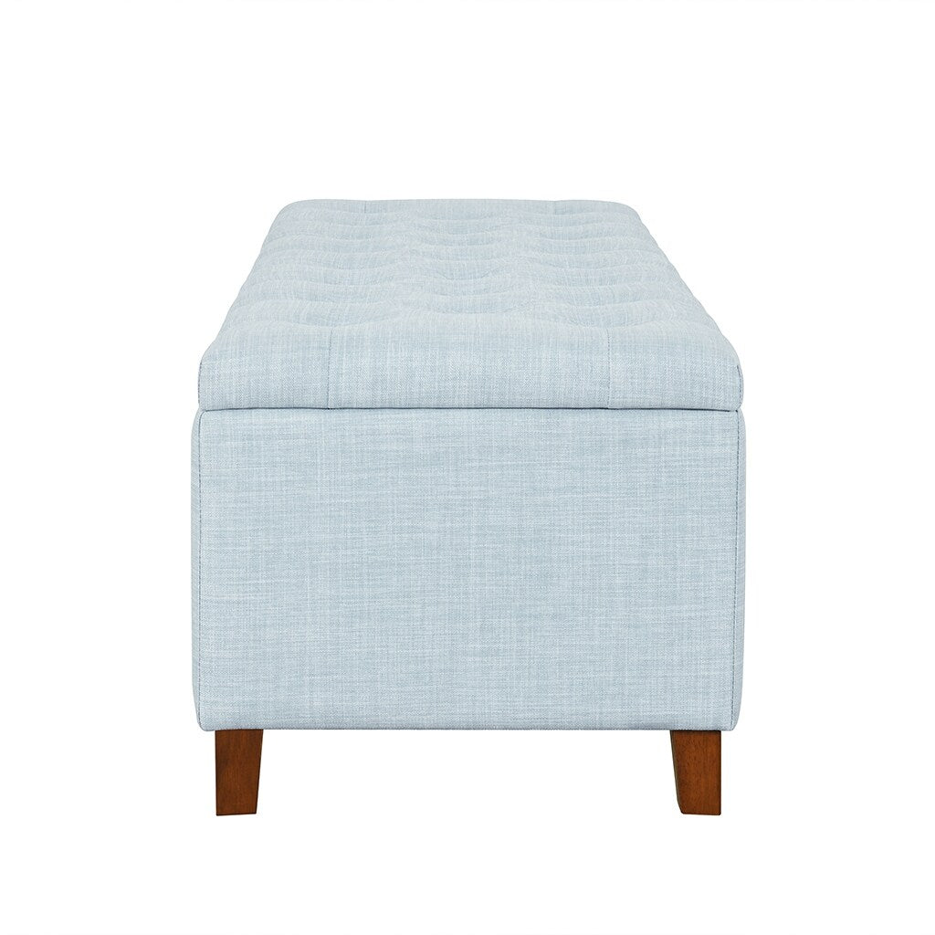 Madison Park Sasha Tufted Top Upholstered Storage Bench