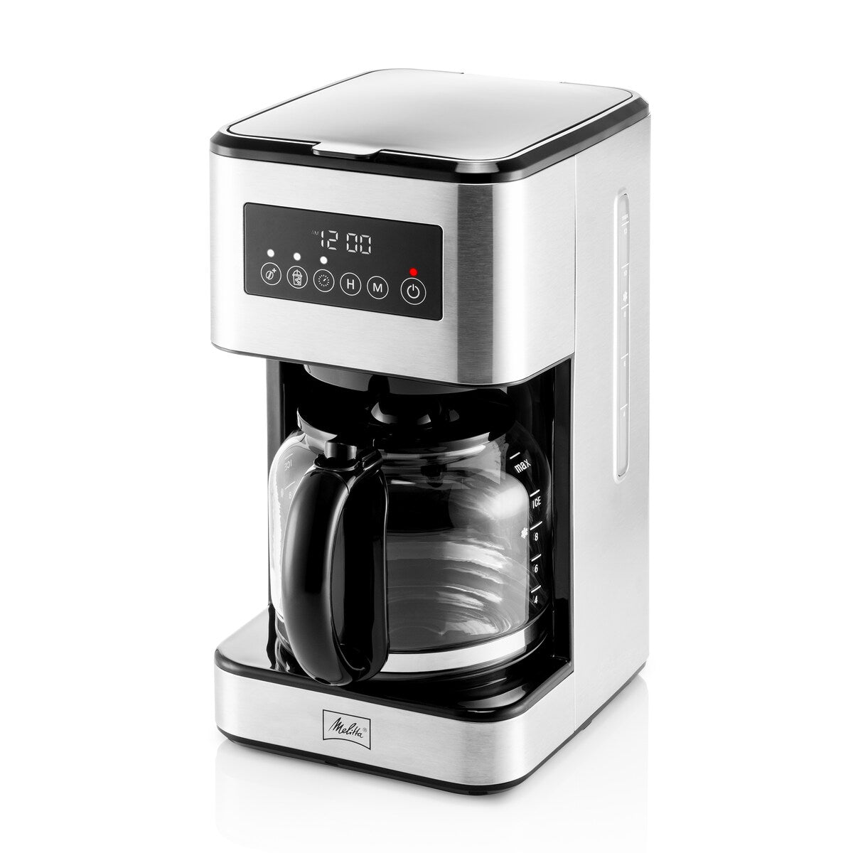 Melitta Aroma Tocco Plus 12-cup Hot and Iced Drip Coffee Maker with Glass Carafe and Touch Control Display