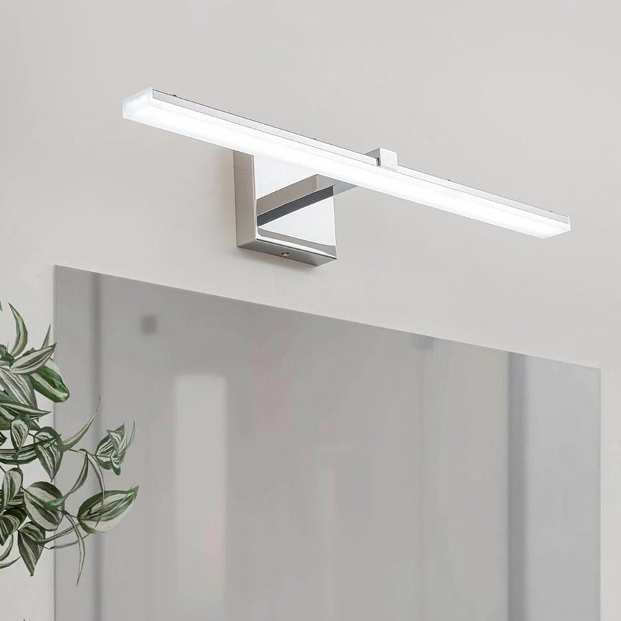 Minimalist Chrome Dimmable LED Linear Vanity Light