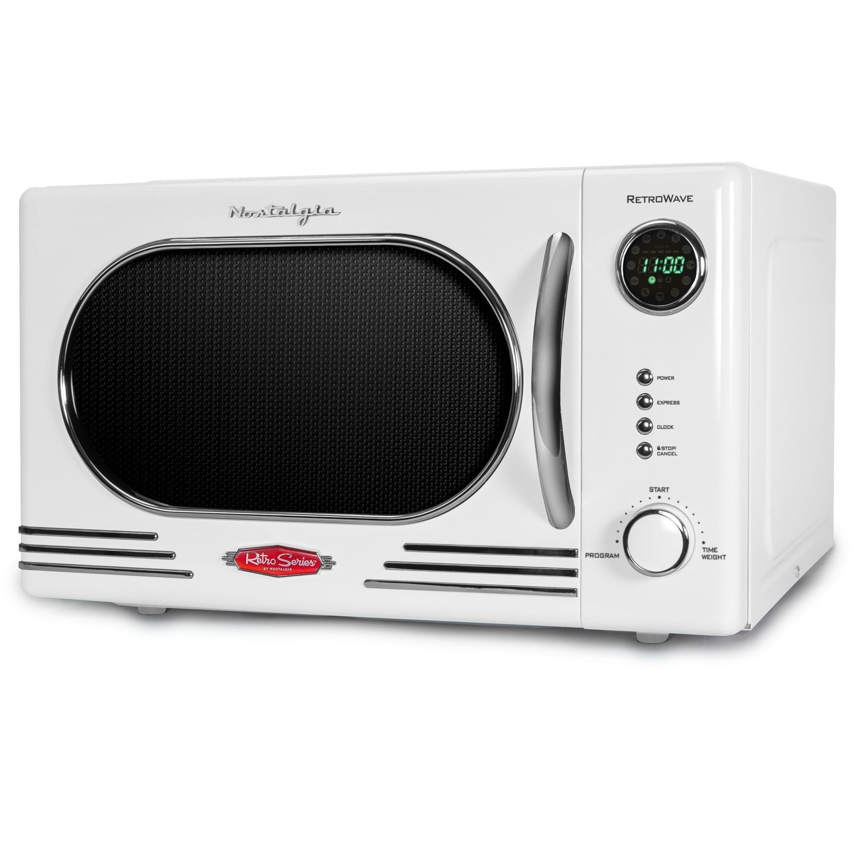 Nostalgia Retro Countertop Microwave 1.1 Cu Ft & 1000 Watt