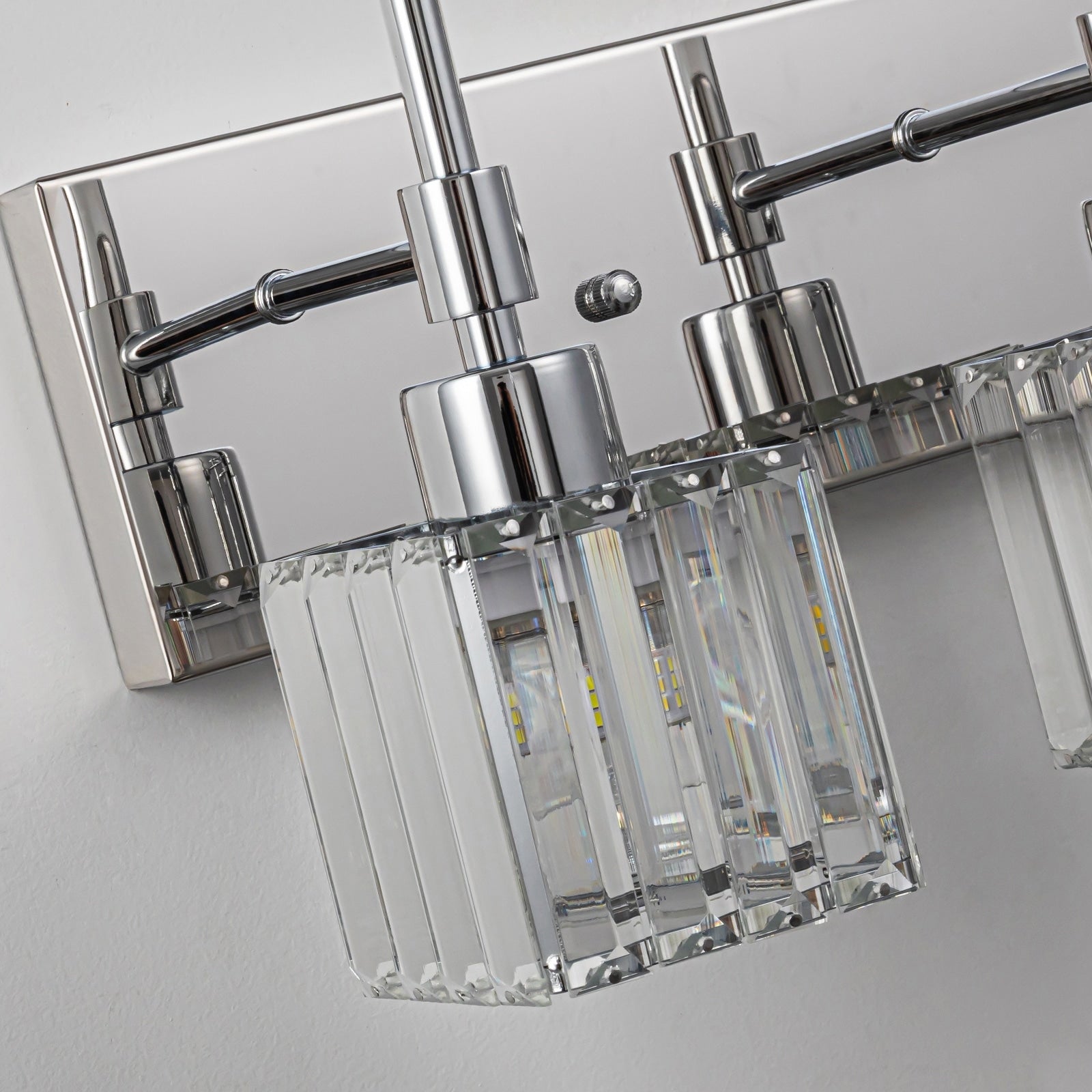 Ora Modern Dimmable Crystal Bathroom Light Fixtures Over Mirror Glam Vanity Lights