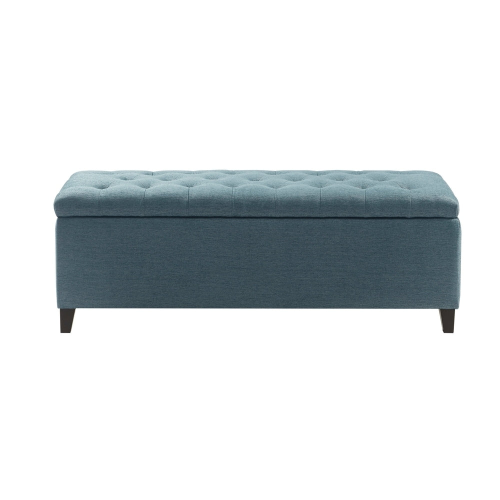 Madison Park Sasha Tufted Top Upholstered Storage Bench