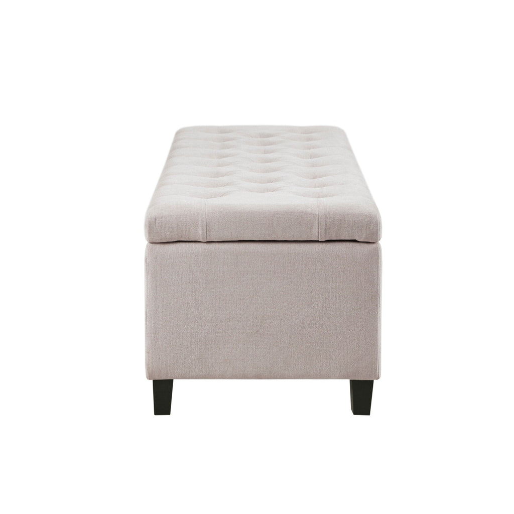 Madison Park Sasha Tufted Top Upholstered Storage Bench