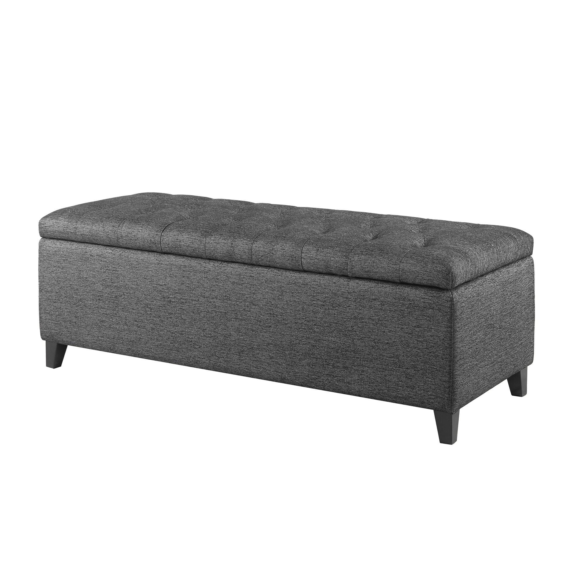 Madison Park Sasha Tufted Top Upholstered Storage Bench