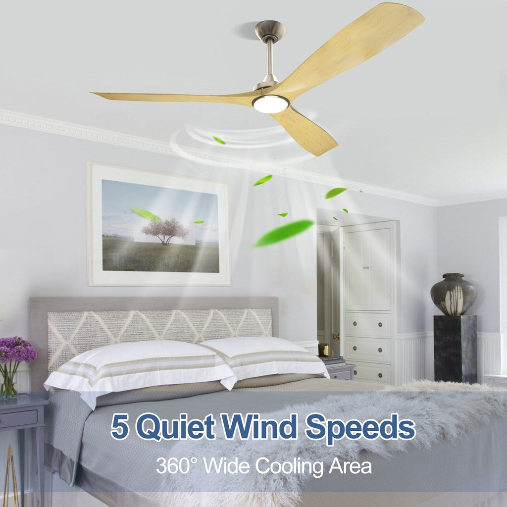 Remote Ceiling Fan with Lights Flush Mount