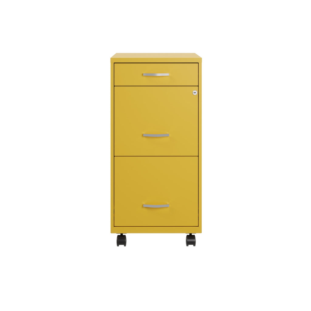 Space Solutions 18 Deep 3 Drawer Metal File Cabinet