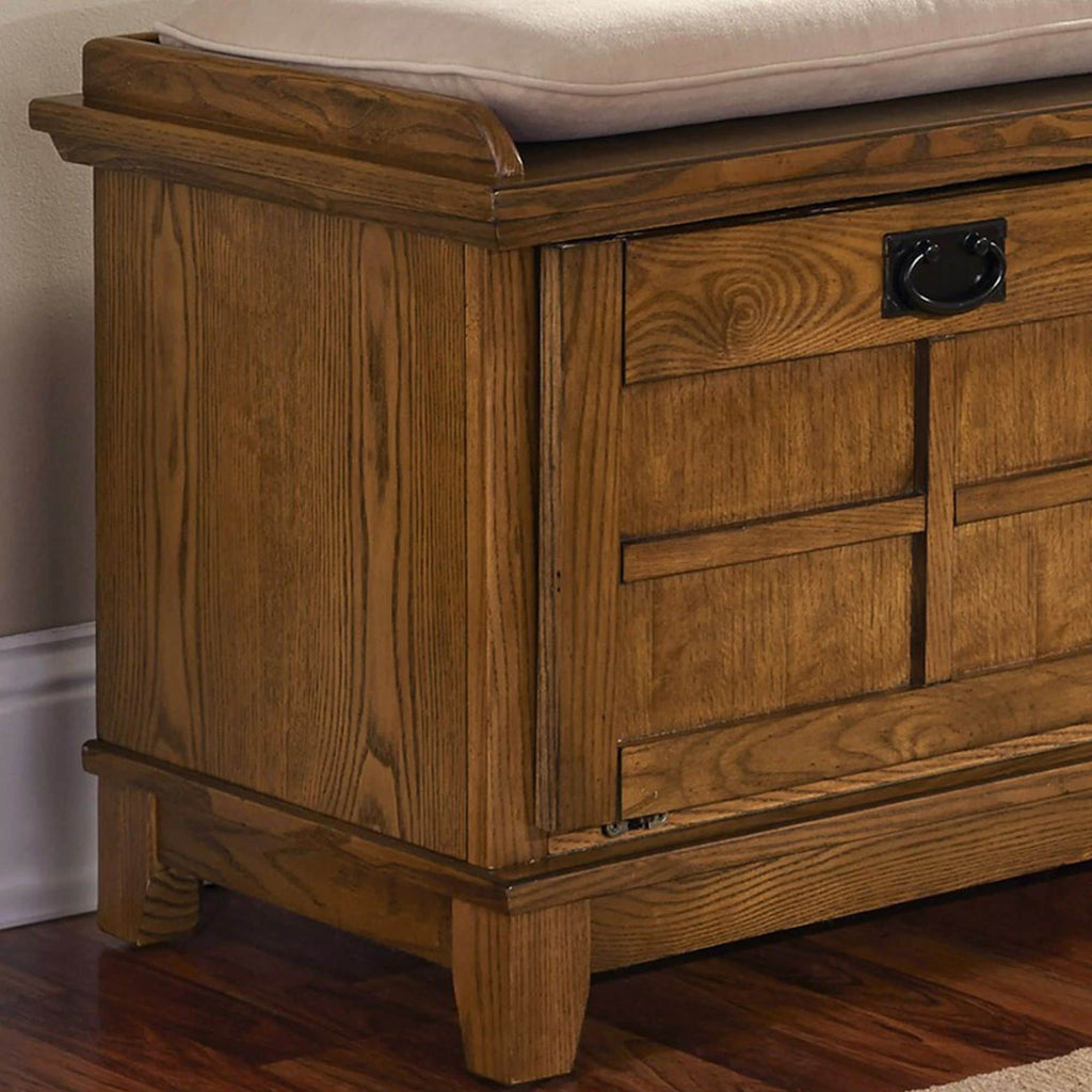 The Gray Barn Old Stone Upholstered Storage Bench