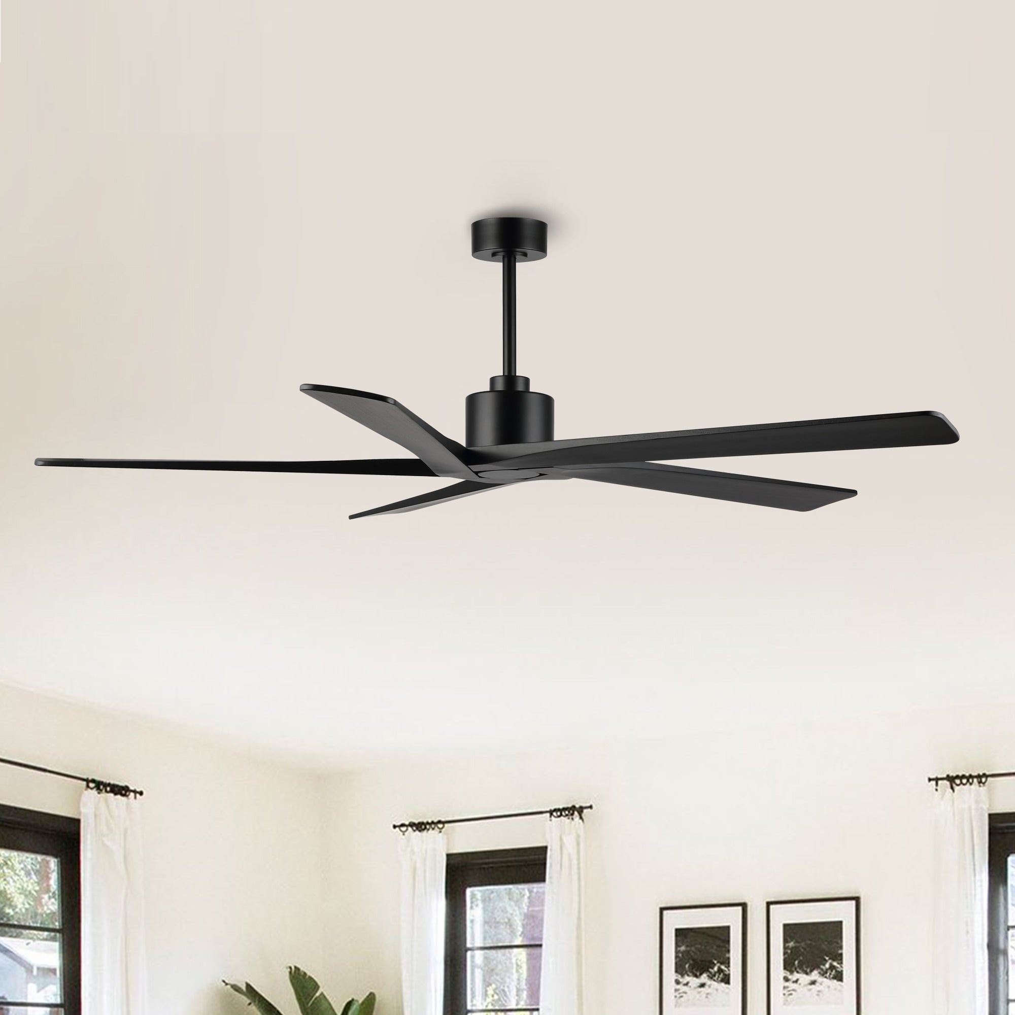 WINGBO 54 Inch DC Motor Indoor Ceiling Fan without Lights - N/A