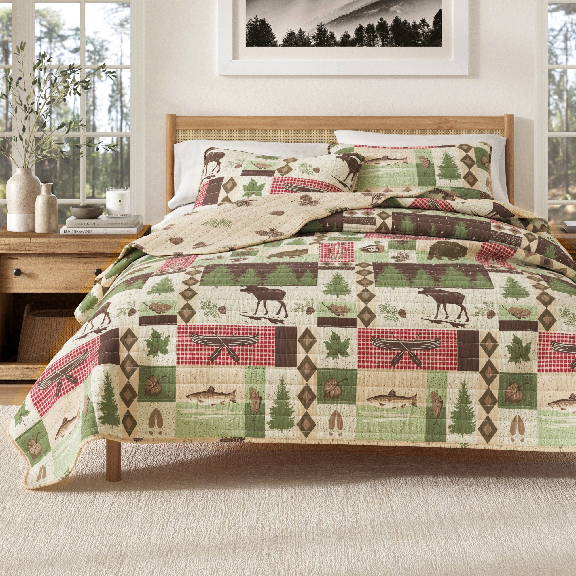 Wilder Collection 3 Piece Lodge Quilt Set