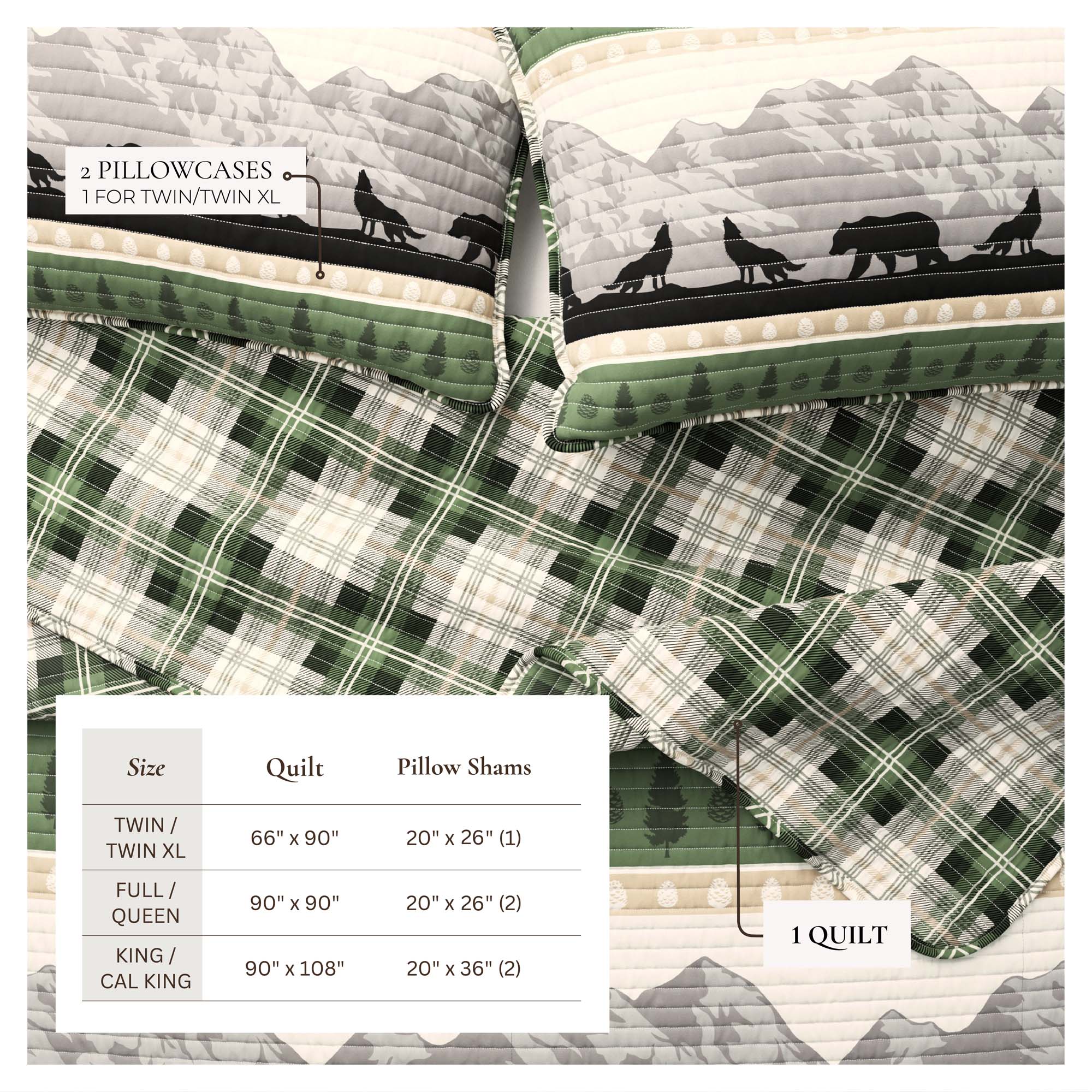 3-Piece Lodge Quilt - Salt Creek Collection